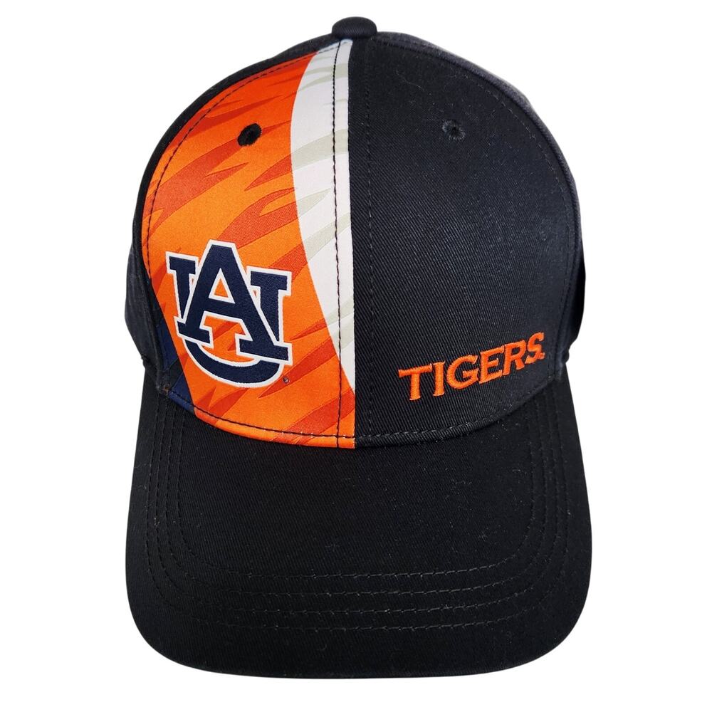Auburn Tigers Woven Panel Snap Back Hat Black/Orange/White